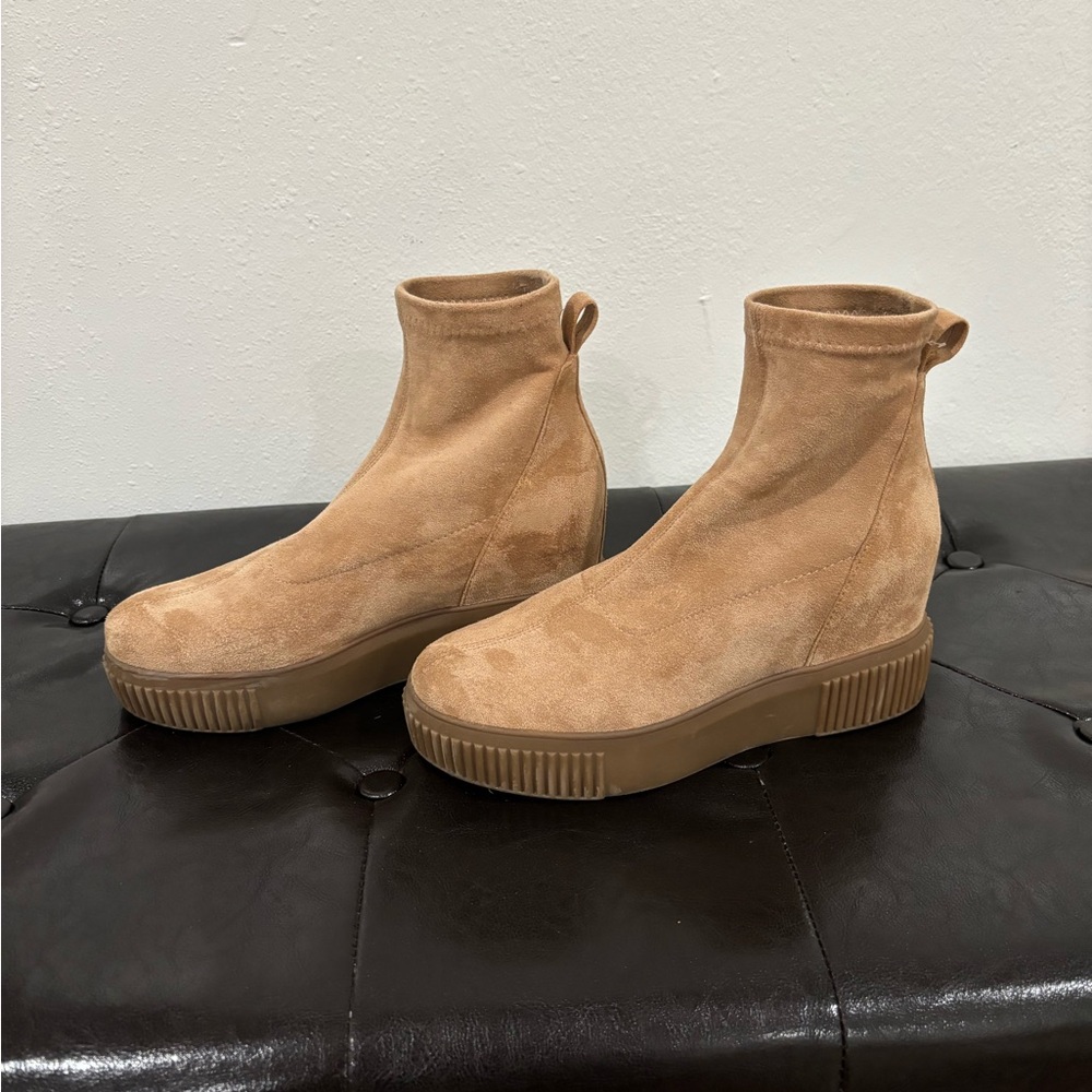 Tan Suede Ankle Boots